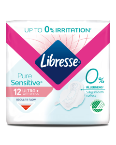 Absorbante cu aripioare PureSensitive Ultra, 12 bucati, Libresse