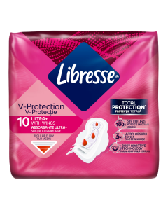 Absorbantele cu aripioare Ultra+, 10 bucati, Libresse