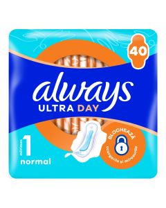 Absorbante Ultra Day, marimea 1, 40 bucati, Always
