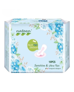 Absorbante Sensitive ultra subtiri Day&Night, 10 bucati, Nateen