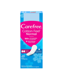 Carefree absorbante zilnice cotton fresh, 20 bucati