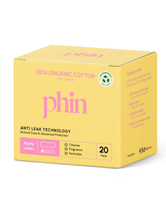 Absorbante zilnice din Bumbac Organic, 20 bucati, Phin