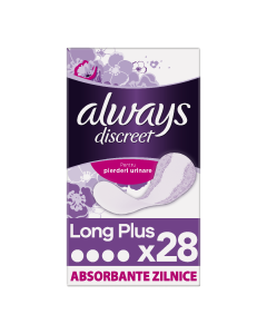 Always Discreet Liners Long Plus, 28 bucati