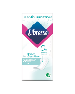 Absorbante zilnice PureSensitive, 26 bucati, Libresse
