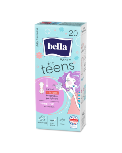 Absorbante zilnice Teens Panty Sensitive, 20 bucati, Bella