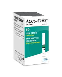 Teste glicemie Accu-Chek Active, 50 bucati, Roche