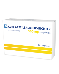 Acid acetilsalicilic - Richter 500 mg x 30 comprimate