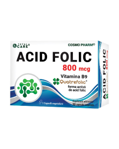 Acid Folic Quatrefolic, 800mcg, 30 capsule, Cosmo pharm