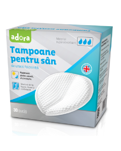 Tampoane pentru san, 30 bucati, Adora 