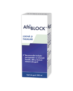 Apa de gura Aftiblock, 200 ml, Zdrovit