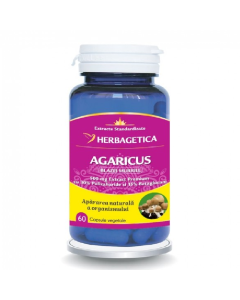 Agaricus, 60 capsule vegetale, Herbagetica