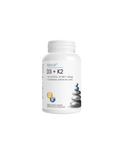 D3 + K2, 30 capsule, Alevia 