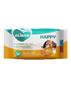 Servetele umede Alinan Happy, 56 bucati, Fiterman Pharma
