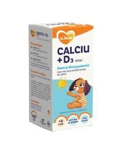 Sirop Calciu si vitamina D3 Alinan, 150 ml, Fiterman Pharma