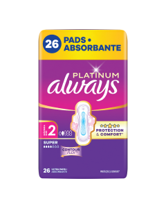 Absorbante Platinum Super, marimea 2, 26 bucati, Always