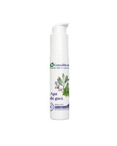 Apa de gura cu salvie si argila GennaDent, 45 ml, VivaNatura