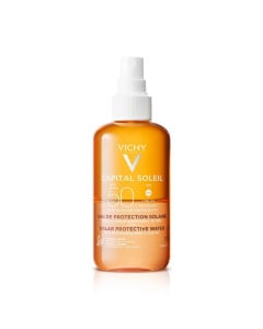 Apa de protectie solara pentru un bronz sporit SPF50 Capital Soleil, 200ml, Vichy