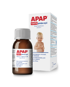 Apap Forte pentru copii, 40 mg/ml suspensie orală, 85 ml, USP