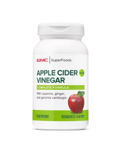 Otet din Cidru de Mere, SuperFoods Apple Cider Vinegar, 120 tablete, GNC