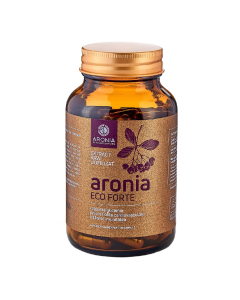 Aronia Forte extract raw eco liofilizat, 120 capsule, Aronia Charlottenburg