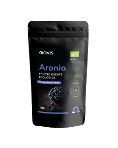 Niavis Aronia Fructe Uscate Raw Ecologice, 125g