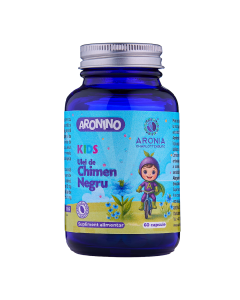 Kids Ulei de Chimen Negru, Aronino, 60 capsule masticabile, Aronia Charlottenburg