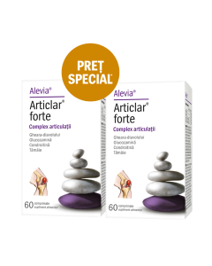 Alevia Articlar forte complex articulatii, (1+1 pret special), 60 comprimate 