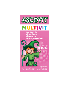 Ascovit Multivitamine, 60 comprimate masticabile