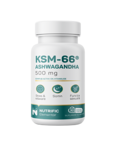 Ashwagandha KSM66 500mg, 30 capsule, Nutrific