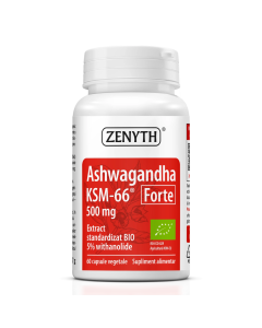 Ashwaghanda KSM-66 Forte, 500 mg, 60 capsule, Zenyth