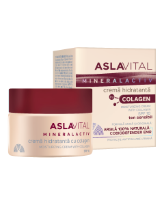 Crema hidratanta colagen SPF10 Mineralactiv, 50ml, Aslavital 