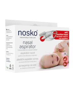Aspirator nazal cu cap de aspiratie moale 0luni Nosko