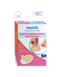 Plasturi hidrocoloidali pentru basici, mix, 6 bucati, Assista