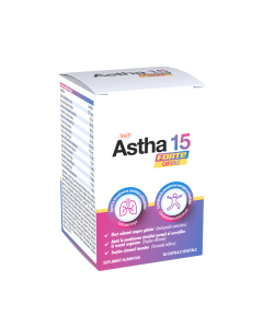 Astha 15 Forte, pentru calmarea gatului, 60 capsule, Sun Wave Pharma
