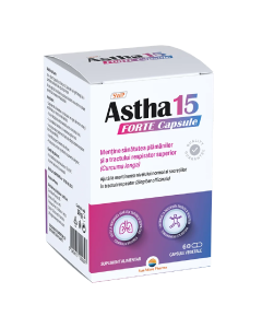 Astha 15 Forte, pentru calmarea gatului, 60 capsule, Sun Wave Pharma