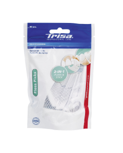 Ata dentara cu scobitoare Floss Picks, 40 bucati, Trisa