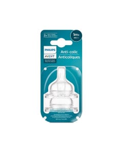 Tetina anti-colici debit 2, 1luna+, SCY762/02, 2 bucati, Avent