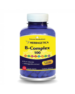 B Complex 100, 120 capsule, Herbagetica 