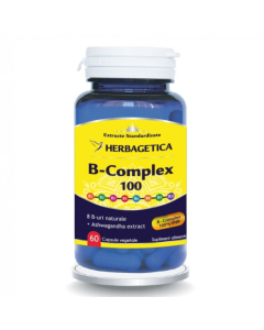 B Complex 100, 60 capsule, Herbagetica