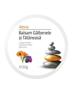 Balsam galbenele si tatanesa, 20 g, Alevia