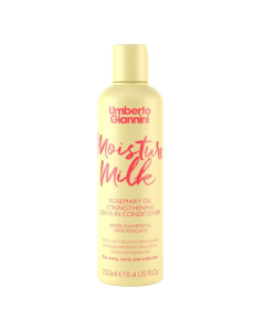 Balsam leave-in fortifiant cu ulei de Rozmarin Moisture Milk Strong Curls, 250ml, Umberto Giannini
