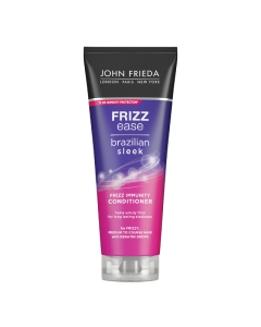 Balsam pentru netezirea firelor rebele Frizz Ease Brazilian Sleek, 250 ml, John Frieda