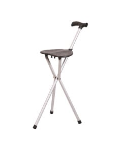 Baston din aluminiu cu scaunel