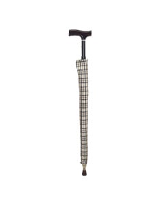 Baston tip umbrela 2 in 1 bej