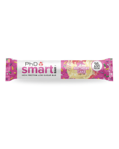 Baton proteic Smart Birthday Cake, 64 g, PhD Nutrition