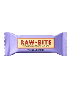 Baton fara gluten, vanilla berries bio, 50 g, Raw Bite