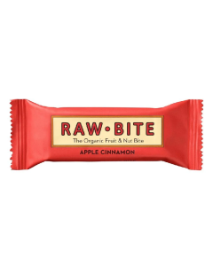 Baton fara gluten, apple cinnamon, 50 g, Raw Bite