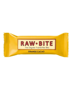 Baton fara gluten, orange cacao bio, 50 g, Raw Bite