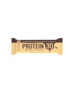 Baton proteic cu vanilie si crispies, 50 g, Bombus