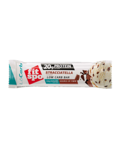 Baton proteic LoCarb Stracciatella 60g, FitSpo